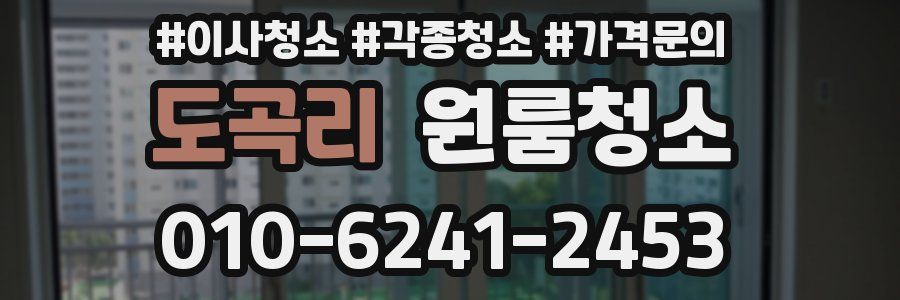 도곡리 이사청소