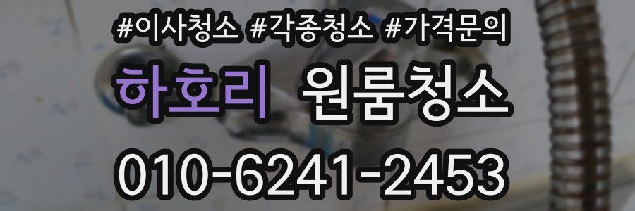 하호리 이사청소