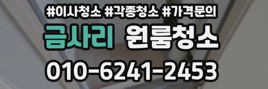 금사리 이사청소