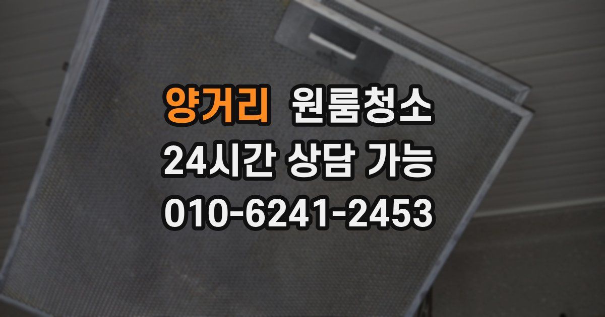 양거리 입주청소