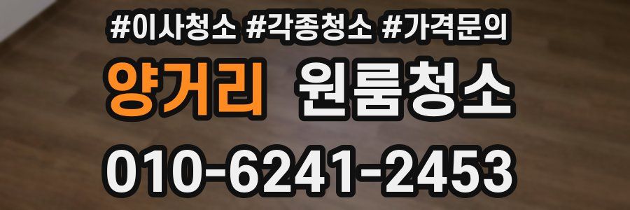 양거리 이사청소