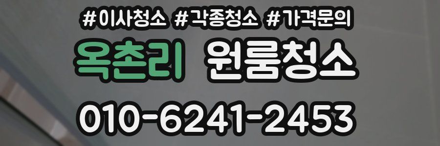옥촌리 이사청소