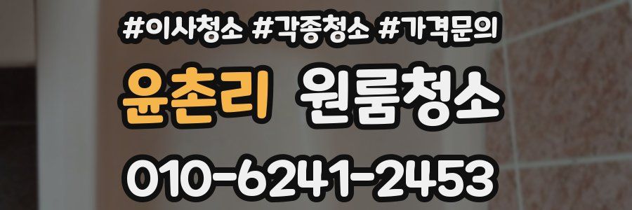 윤촌리 이사청소
