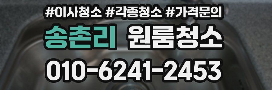 송촌리 이사청소