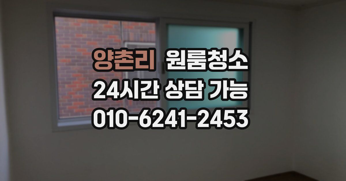 양촌리 입주청소