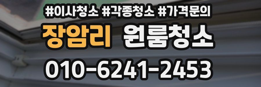 장암리 이사청소