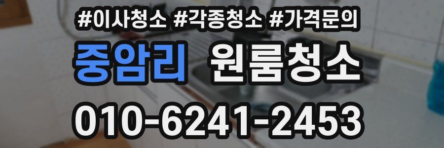 중암리 이사청소