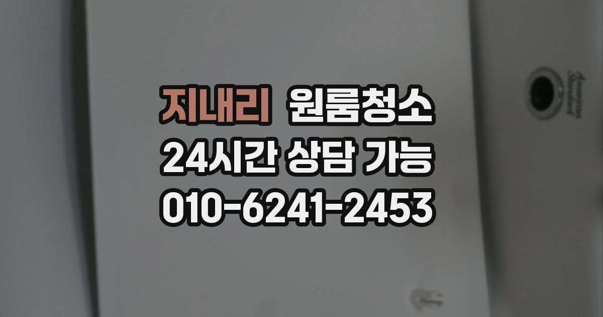 지내리 입주청소