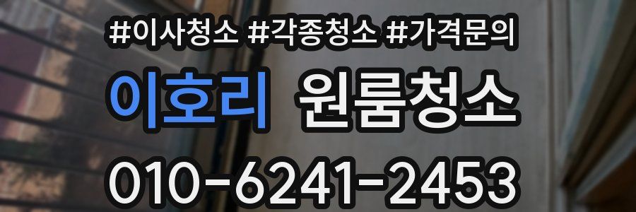 이호리 이사청소