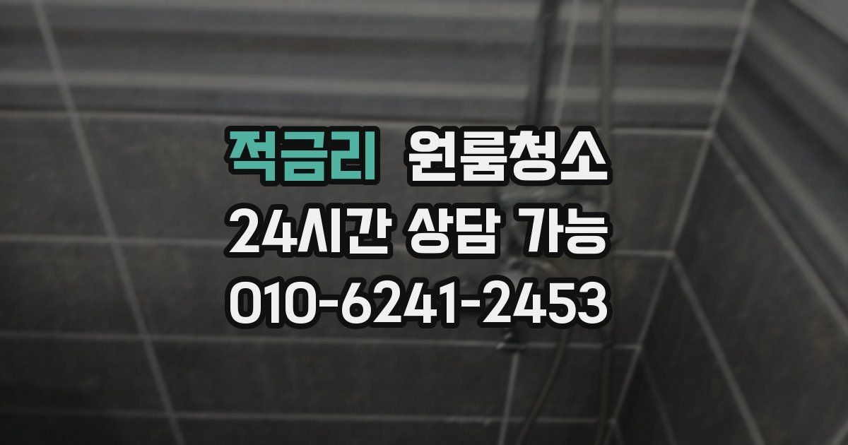 적금리 입주청소