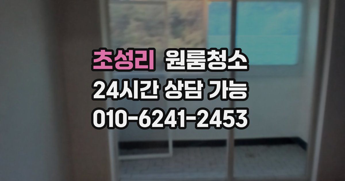 초성리 입주청소