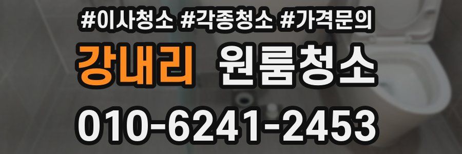 강내리 이사청소