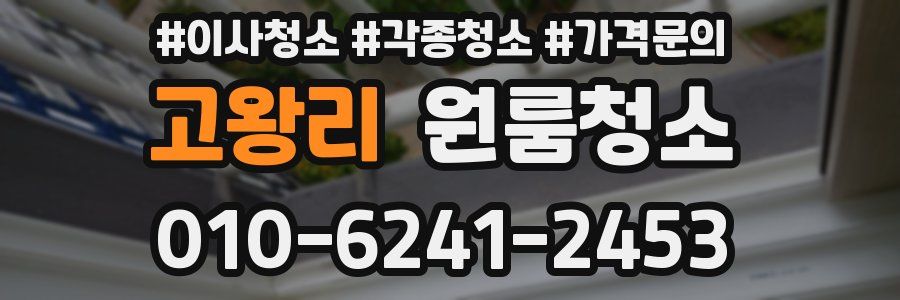 고왕리 이사청소