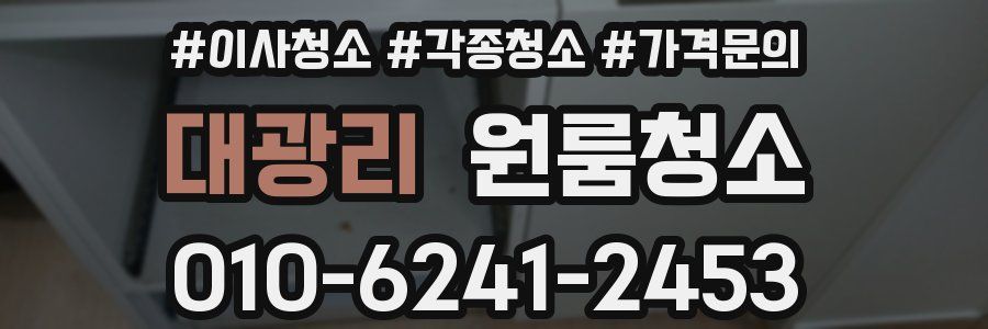 대광리 이사청소