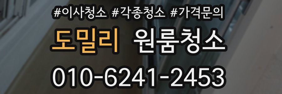 도밀리 이사청소