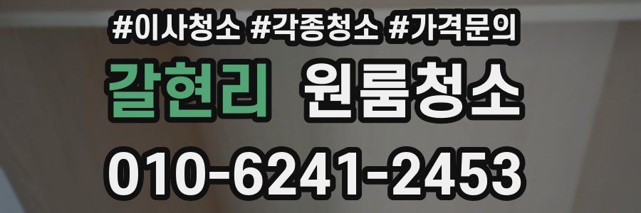 갈현리 이사청소