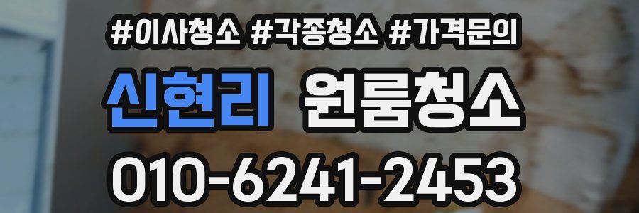 신현리 이사청소