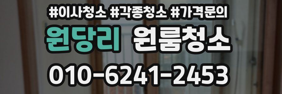 원당리 이사청소