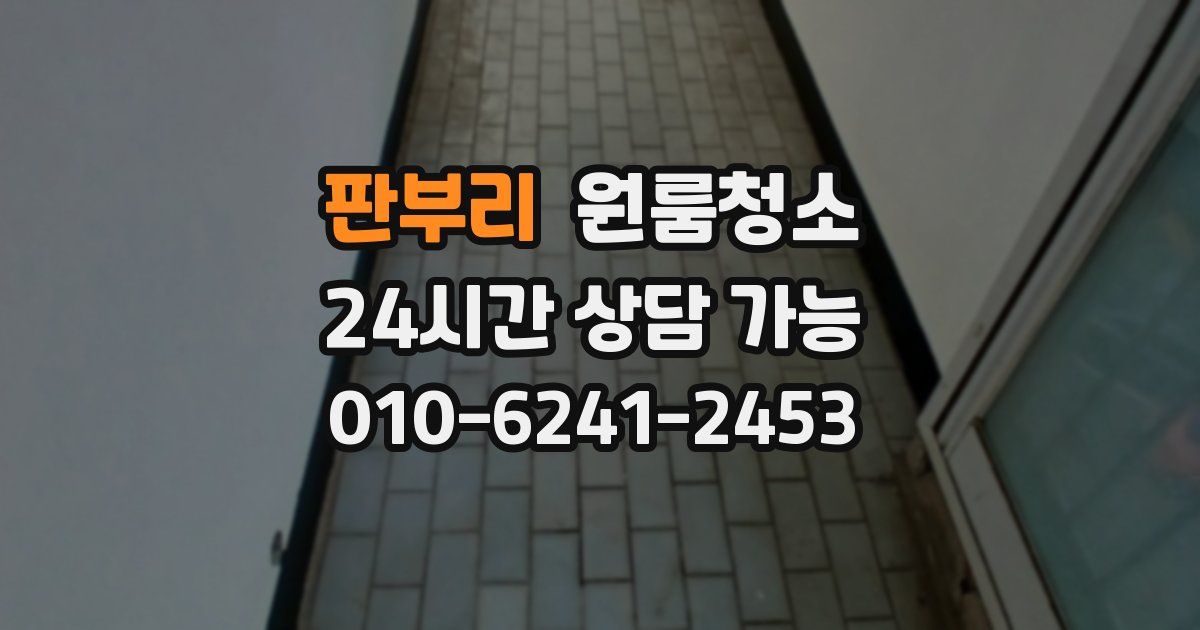 판부리 입주청소