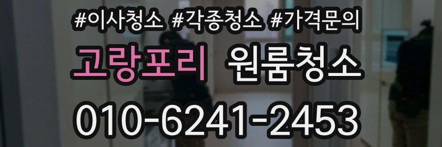 고랑포리 이사청소