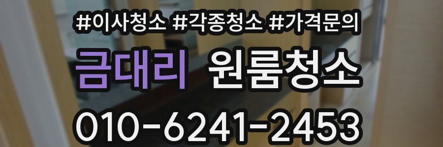 금대리 이사청소