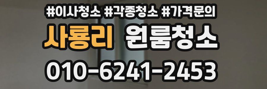 사룡리 이사청소