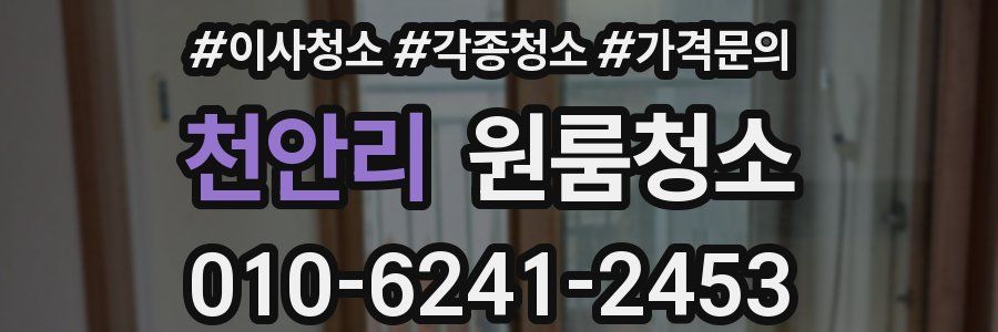 천안리 이사청소