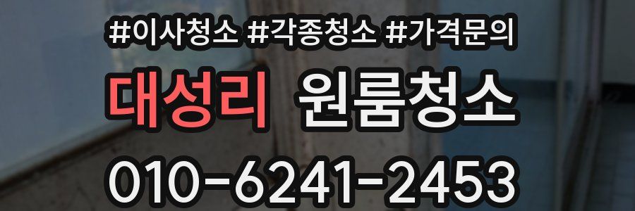 대성리 이사청소