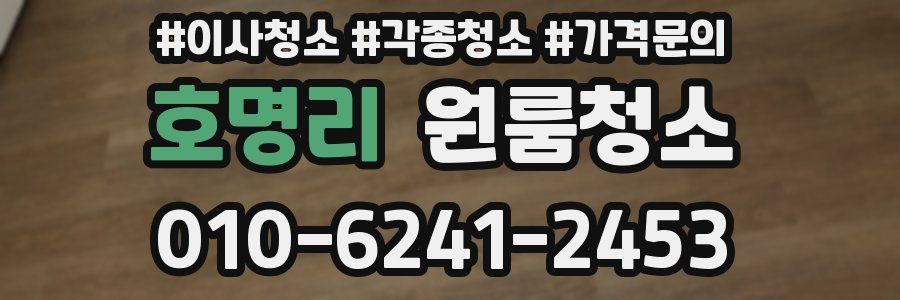 호명리 이사청소