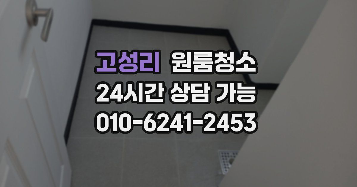 고성리 입주청소