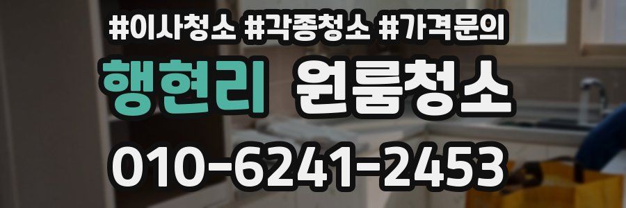 행현리 이사청소