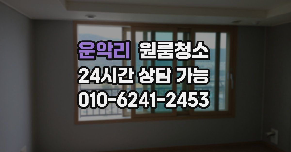 운악리 입주청소