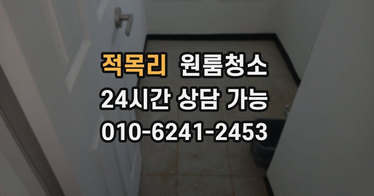 적목리 입주청소