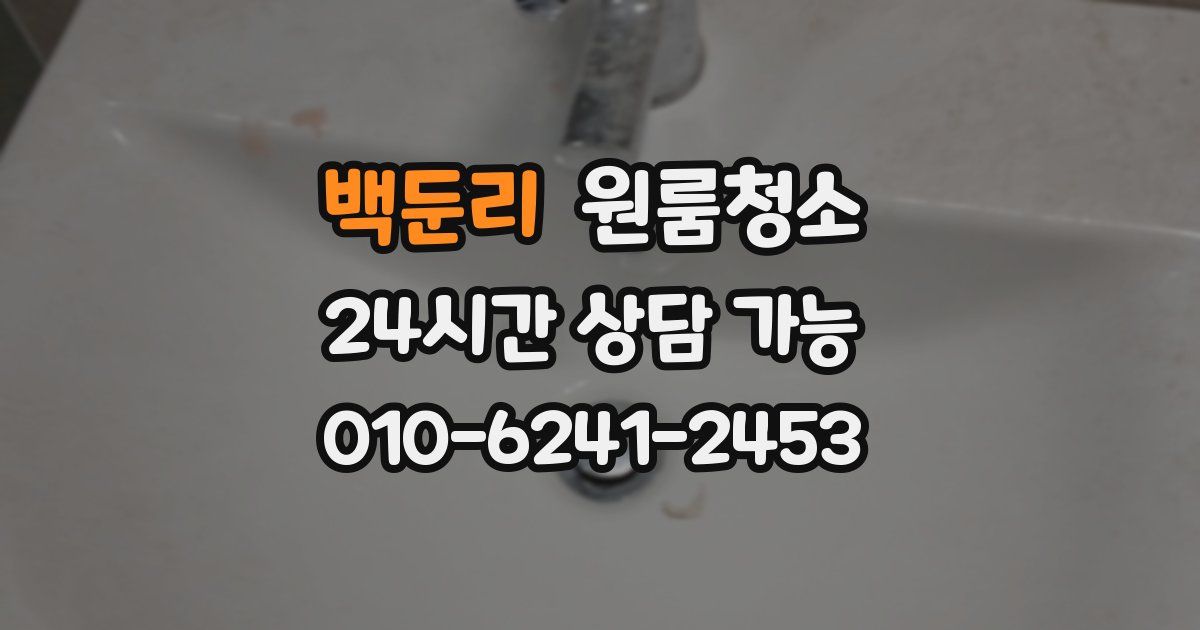 백둔리 입주청소