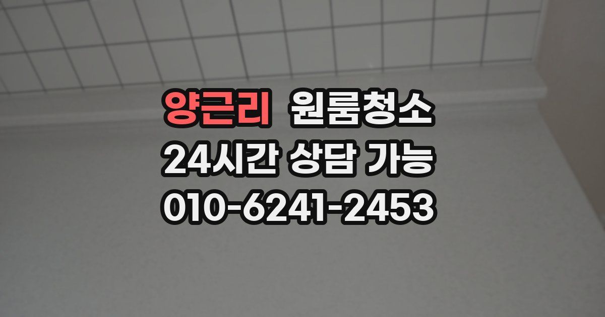 양근리 입주청소