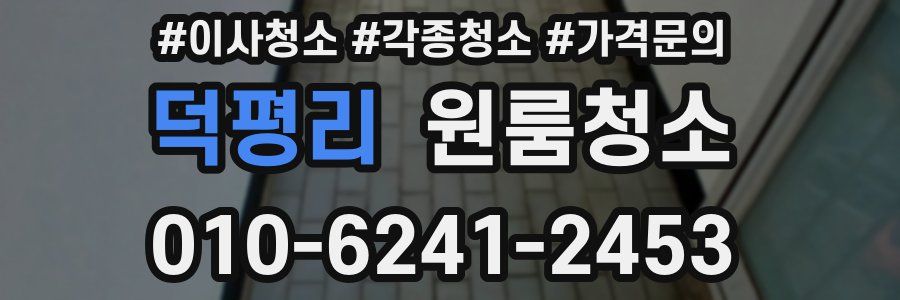 덕평리 이사청소