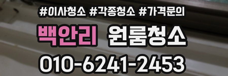 백안리 이사청소