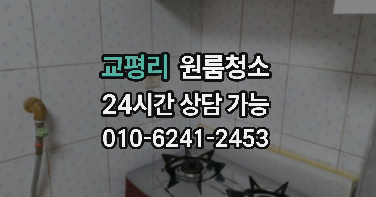 교평리 입주청소