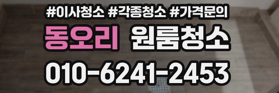 동오리 이사청소