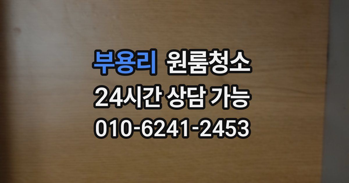 부용리 입주청소