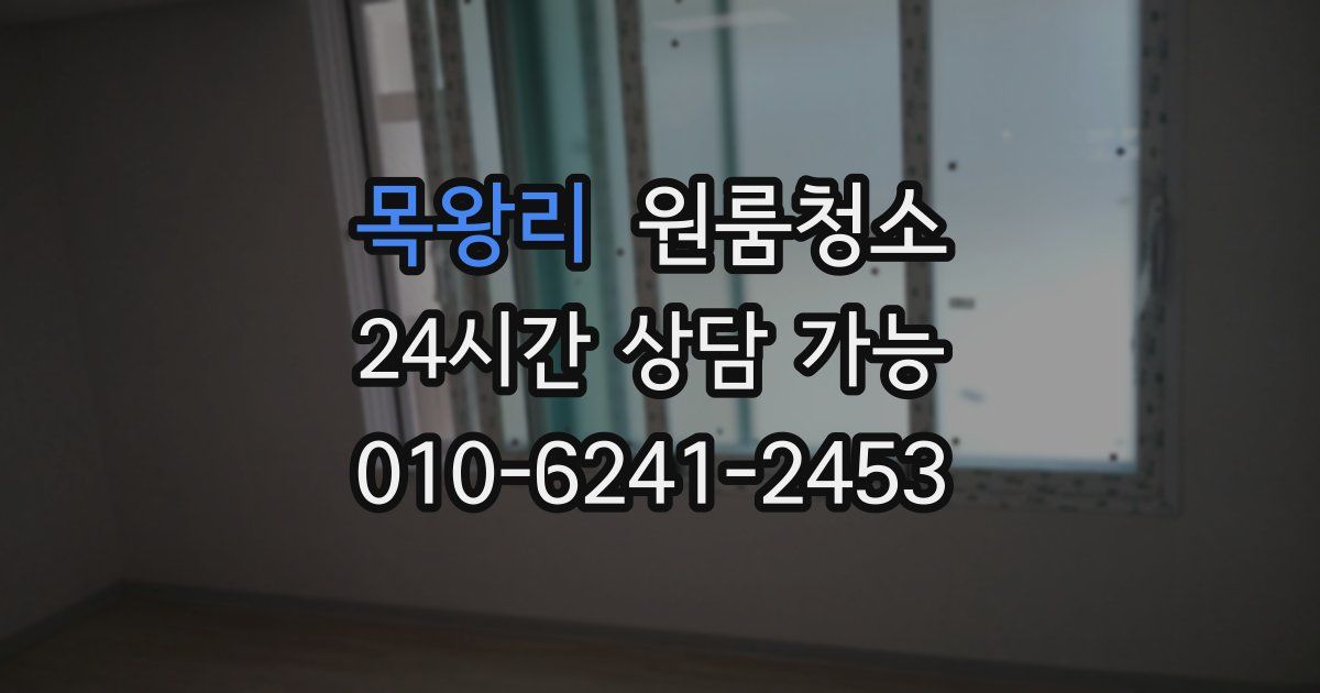 목왕리 입주청소