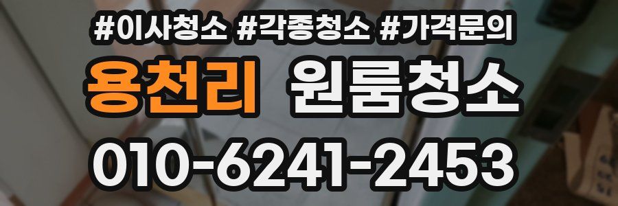 용천리 이사청소