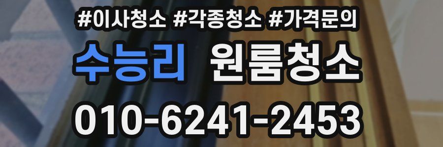 수능리 이사청소