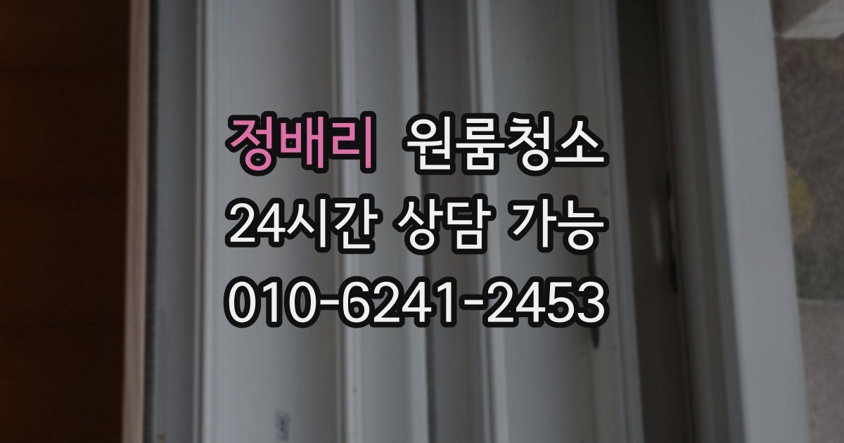 정배리 입주청소