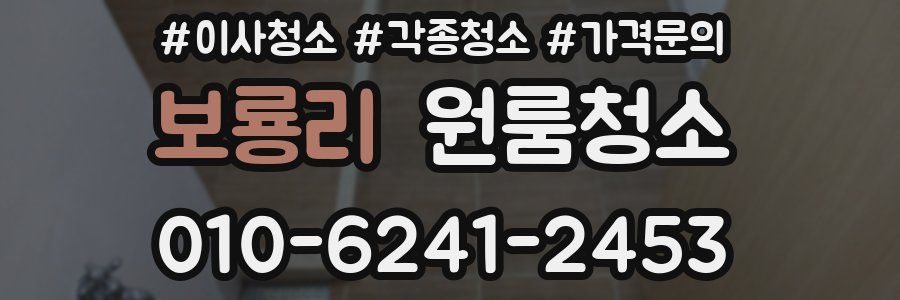 보룡리 이사청소