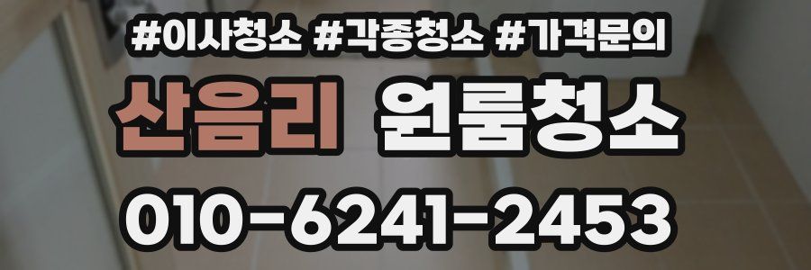 산음리 이사청소