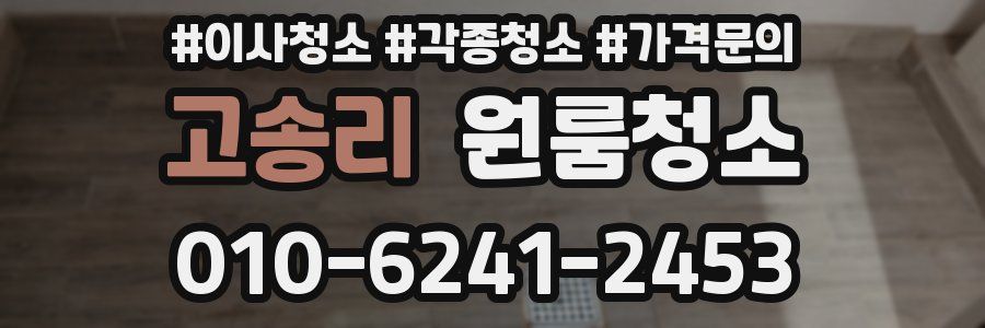 고송리 이사청소