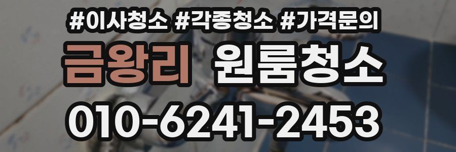 금왕리 이사청소