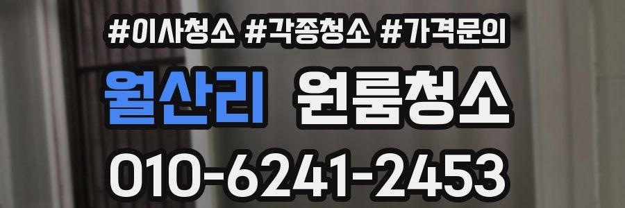 월산리 이사청소