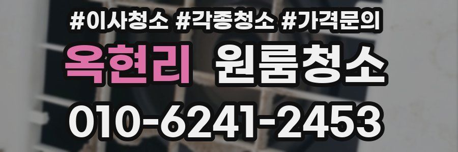 옥현리 이사청소